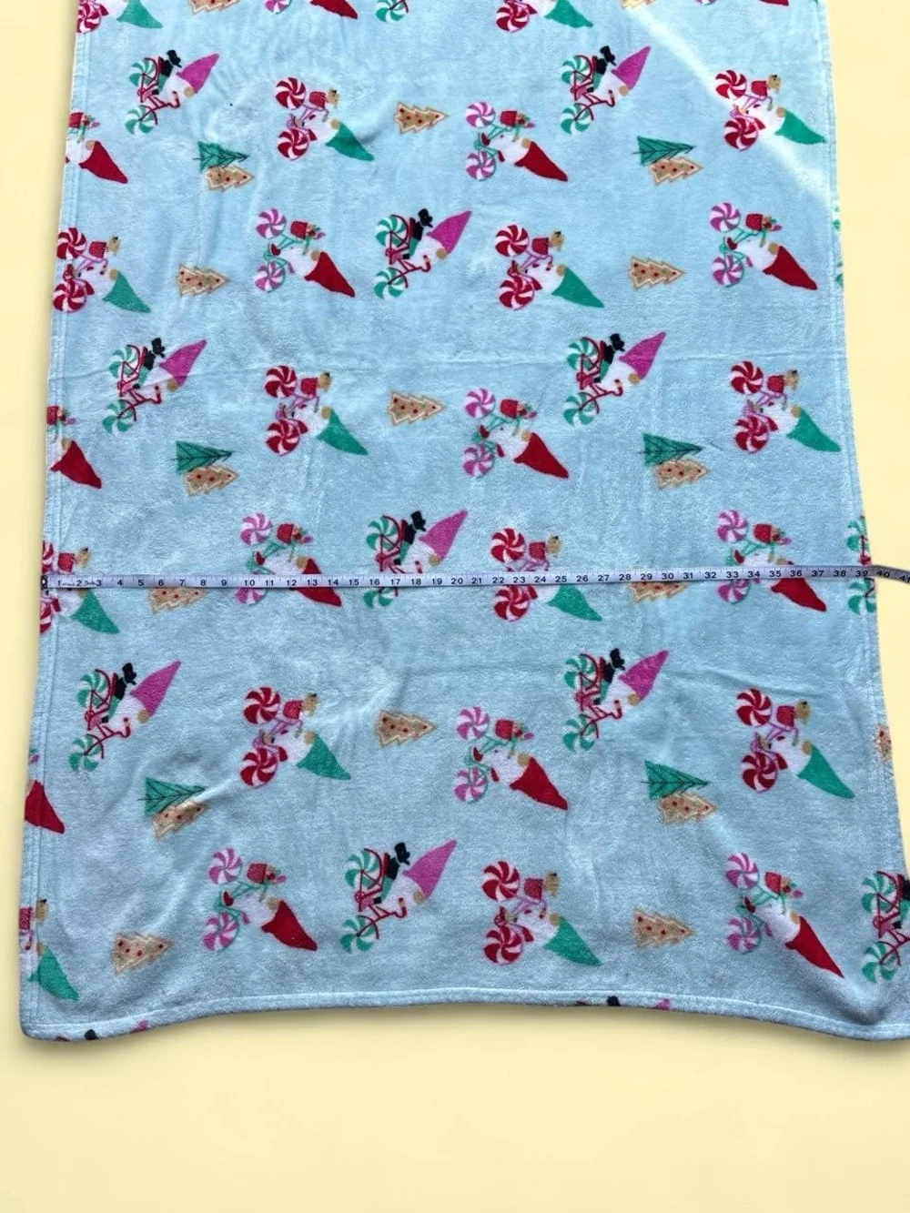 ✨ Christmas candy cane and reindeer fleece blanket✨